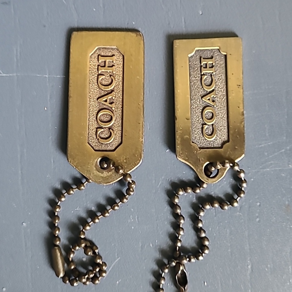 Coach Tags- set of 2